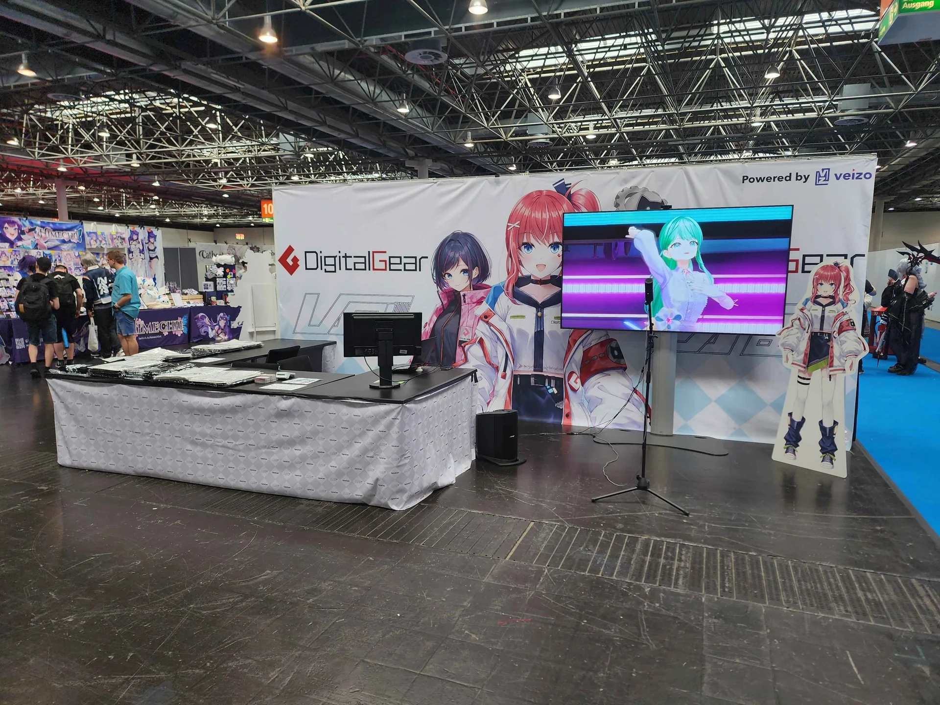 Final version of Digital Gear's booth prior to open